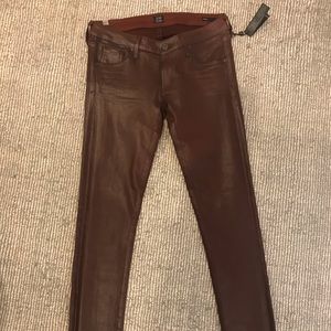 Citizens of Humanity Low Rise Skinny Coated Jeans